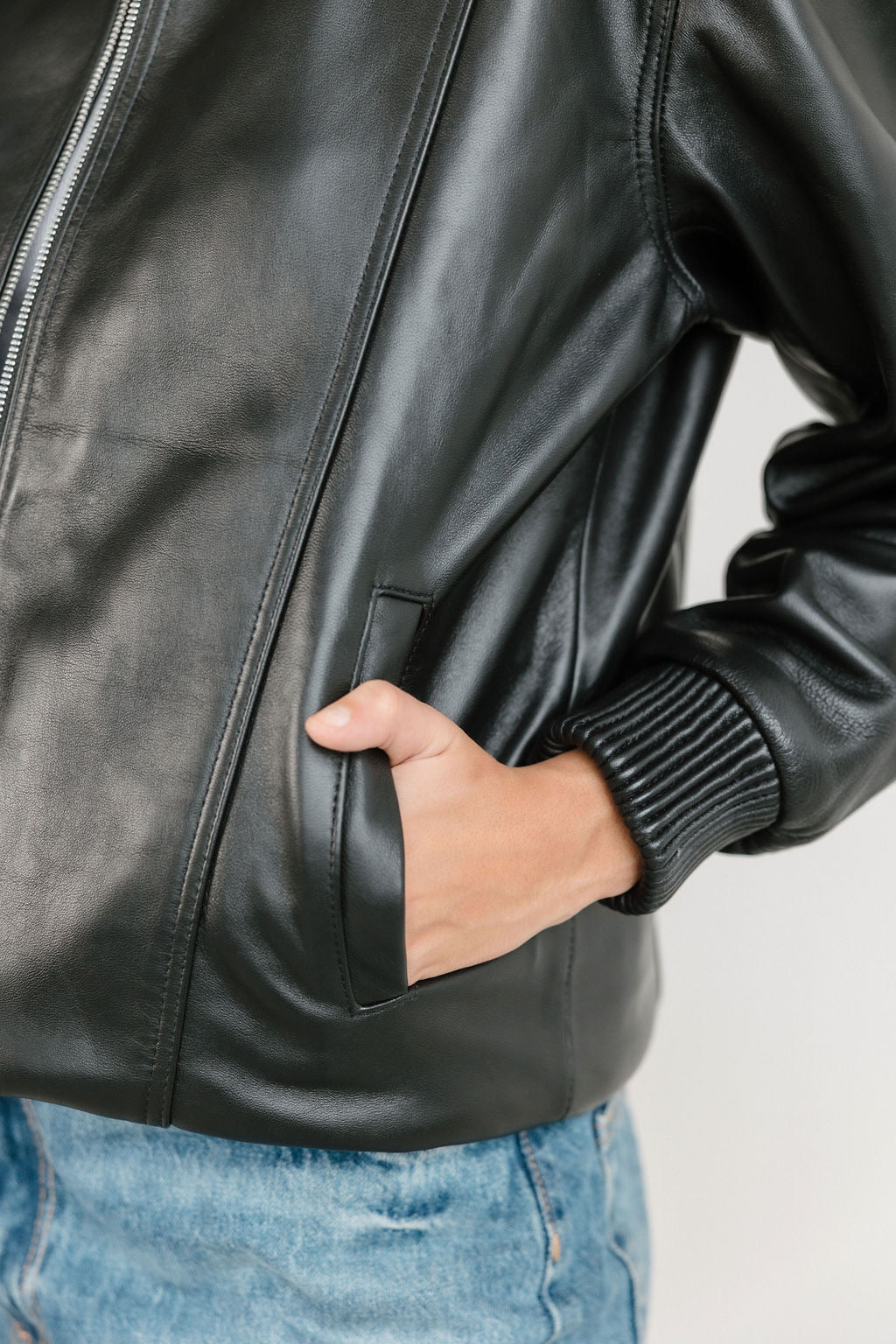 Berkeley Leather Bomber Jacket
