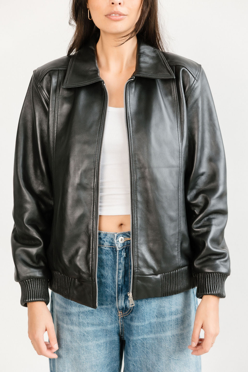 Berkeley Leather Bomber Jacket