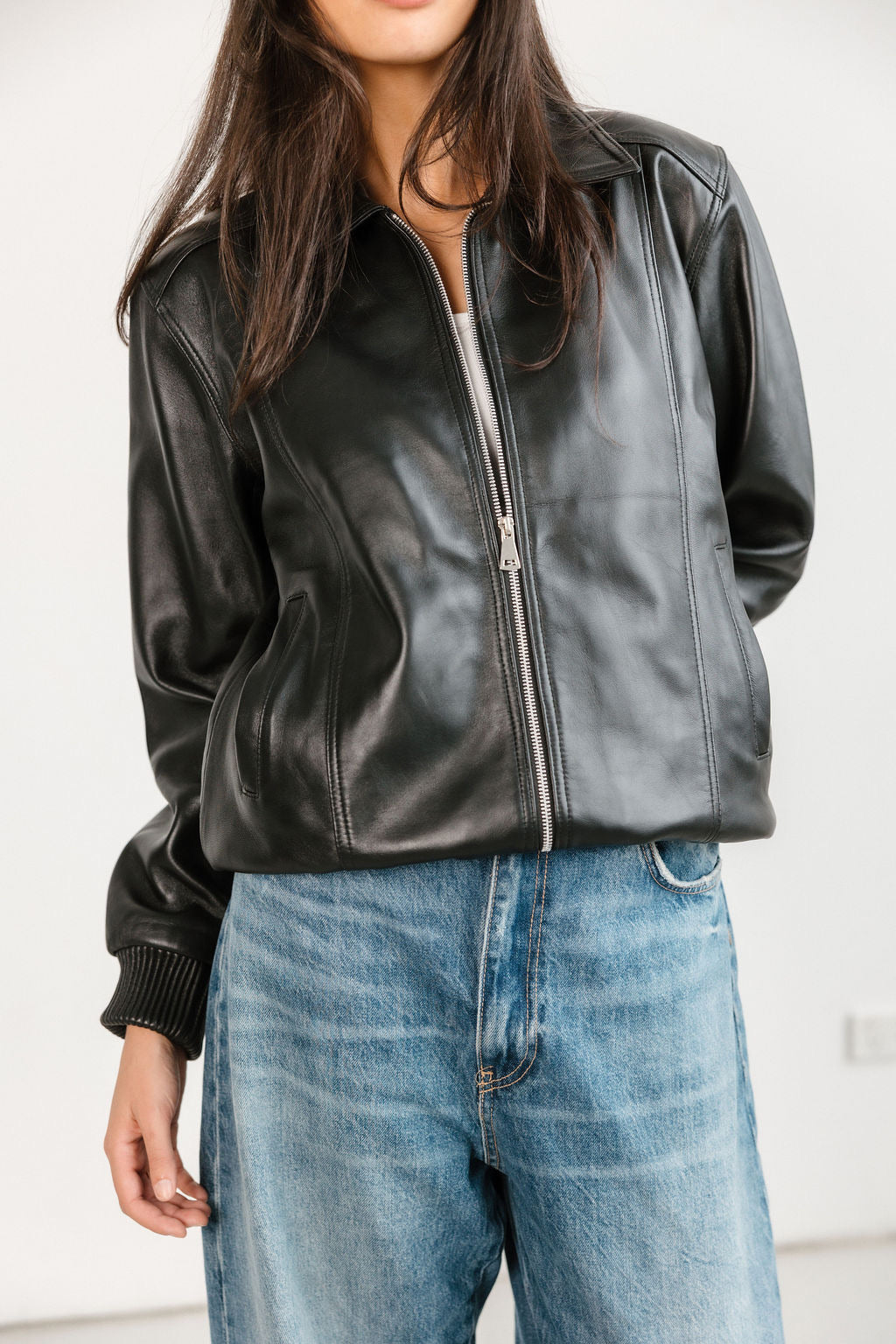 Berkeley Leather Bomber Jacket