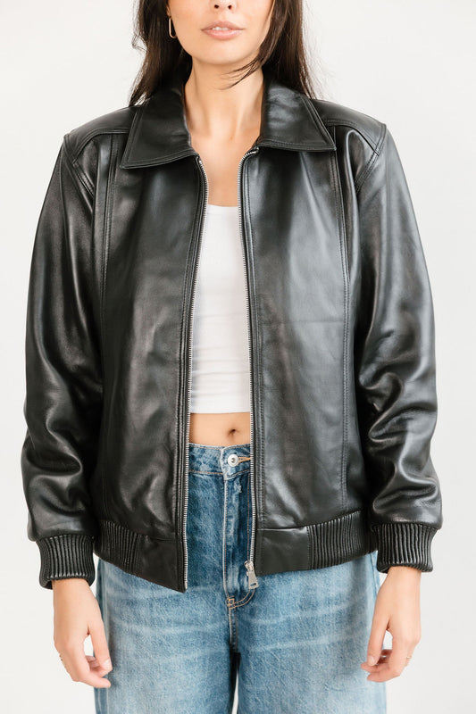 Berkeley Leather Bomber Jacket