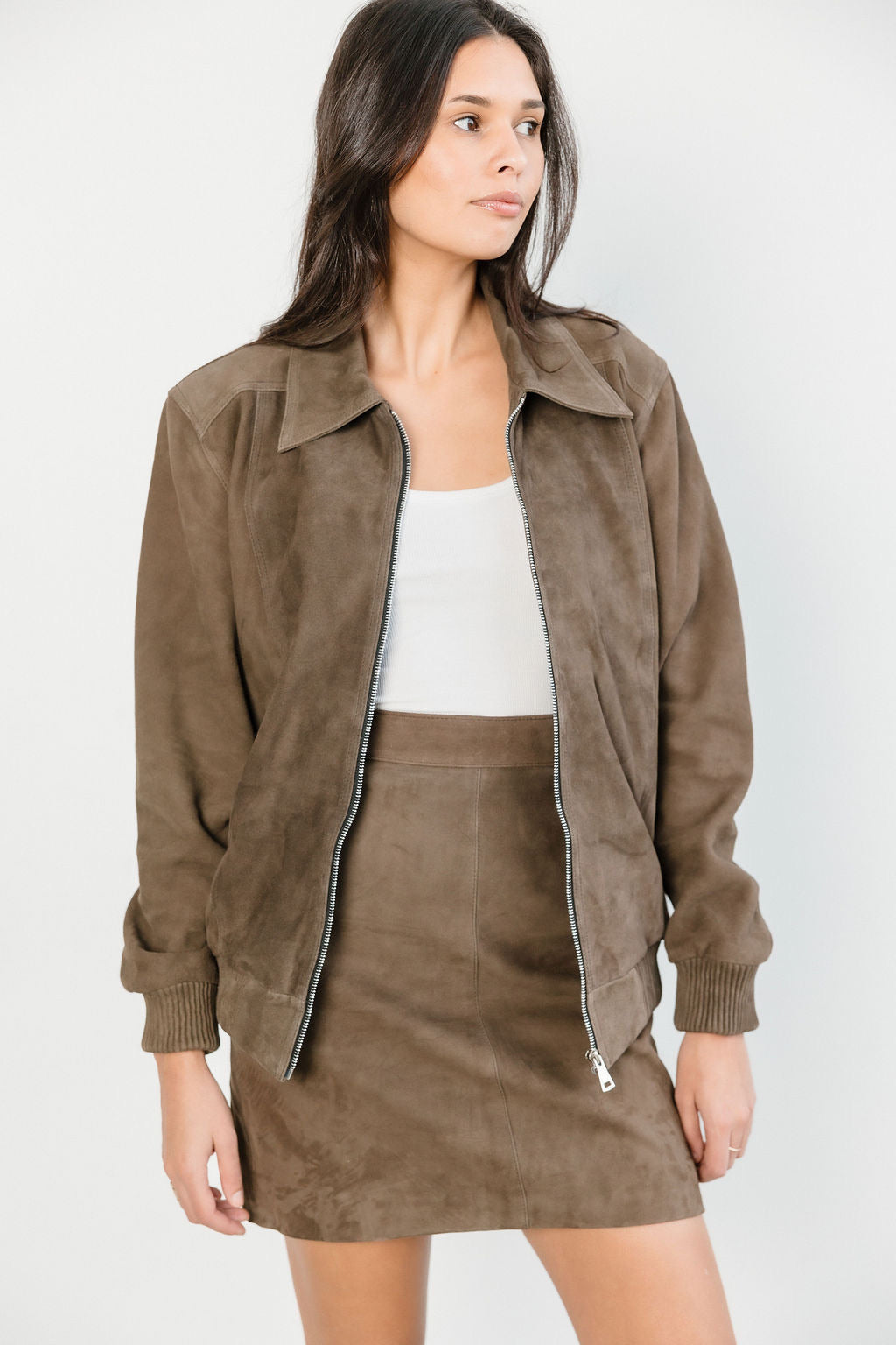 Berkeley Suede Bomber Jacket