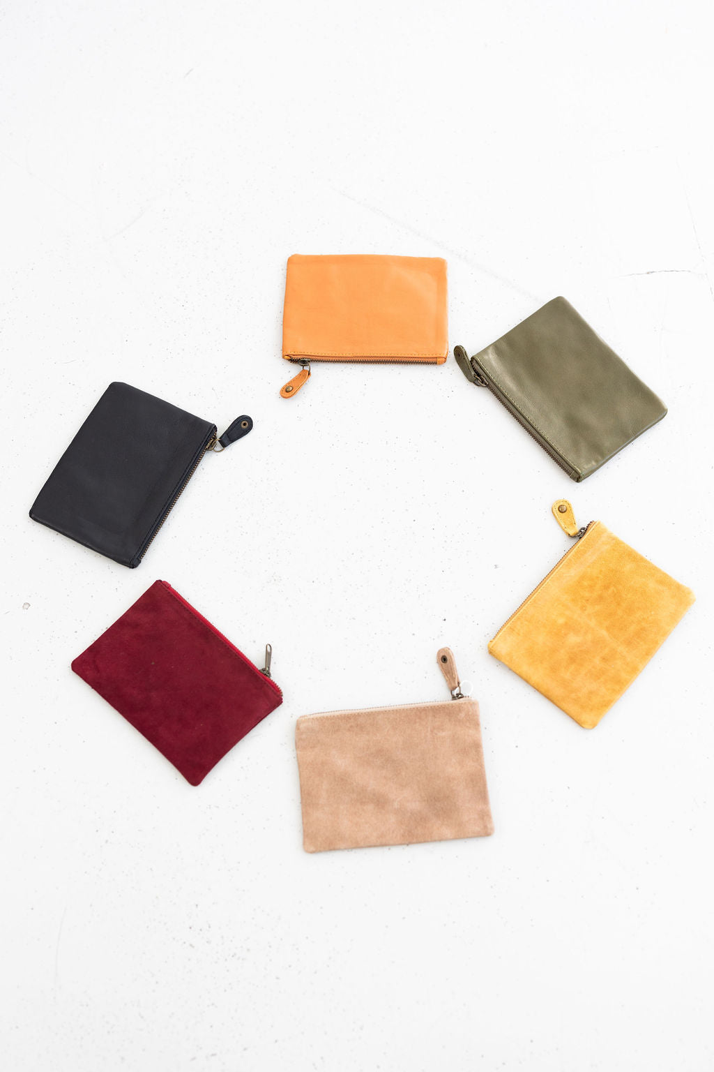 Mini Mulholland Leather Clutch