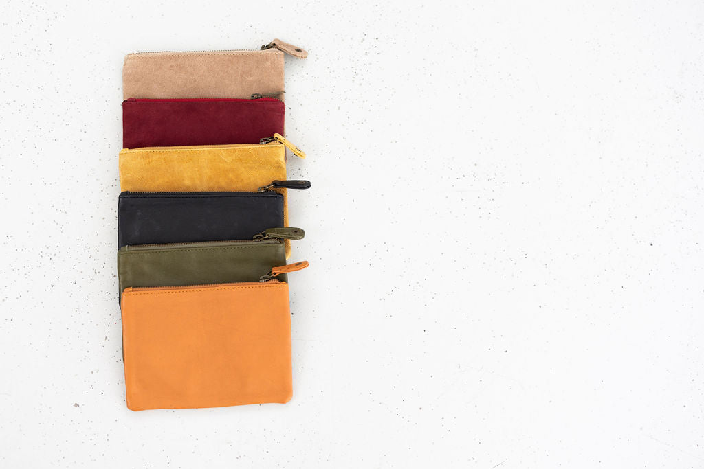 Mini Mulholland Leather Clutch