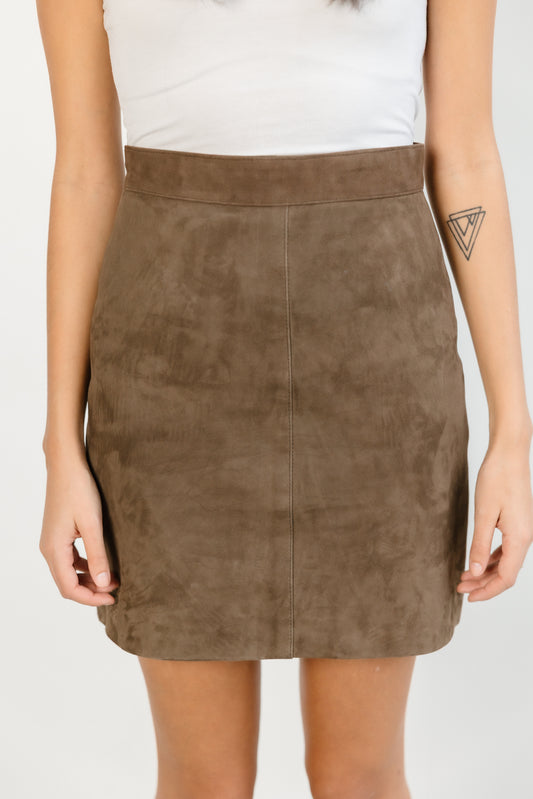 Roosevelt Suede Skirt