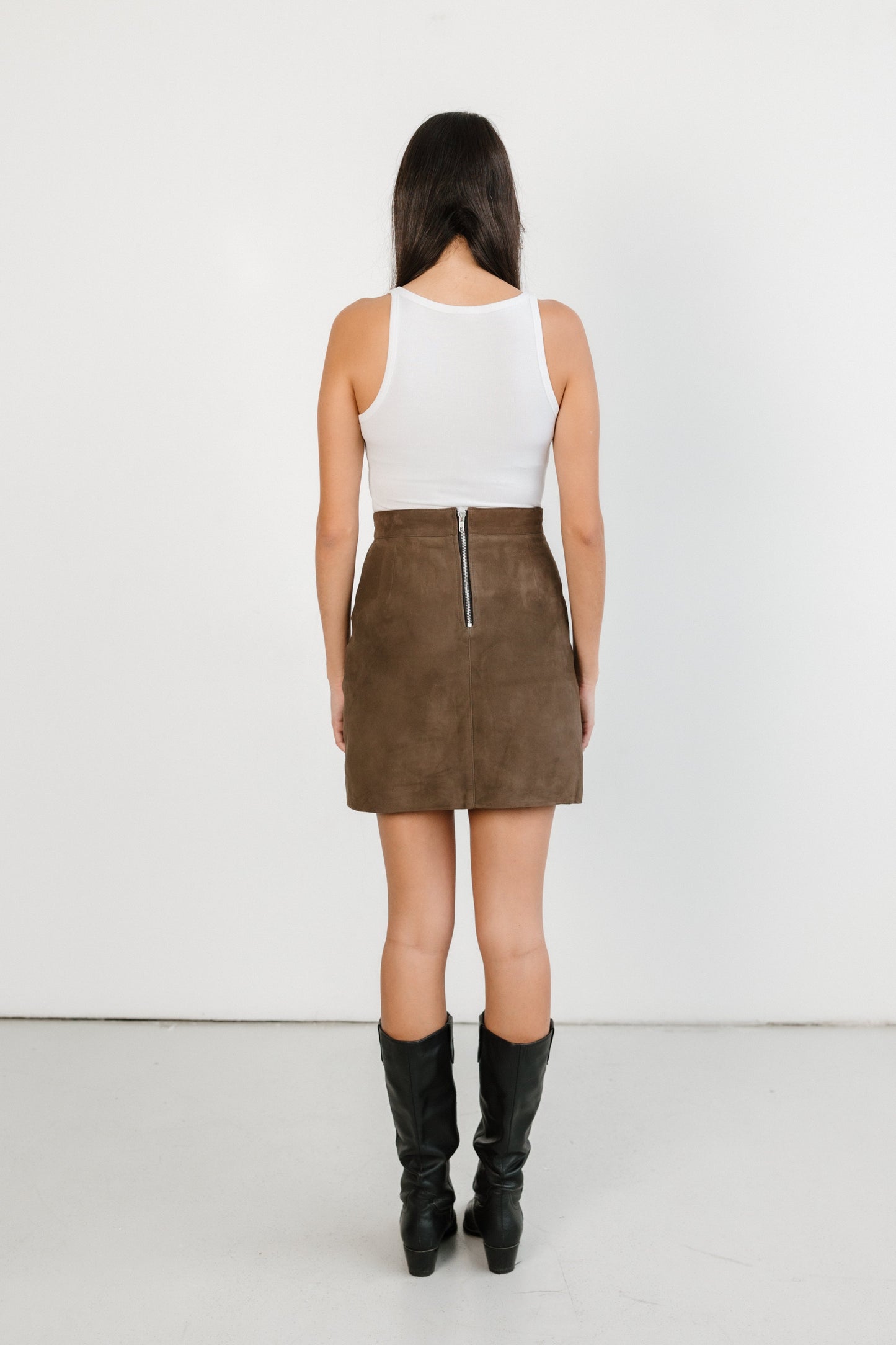 Roosevelt Suede Skirt