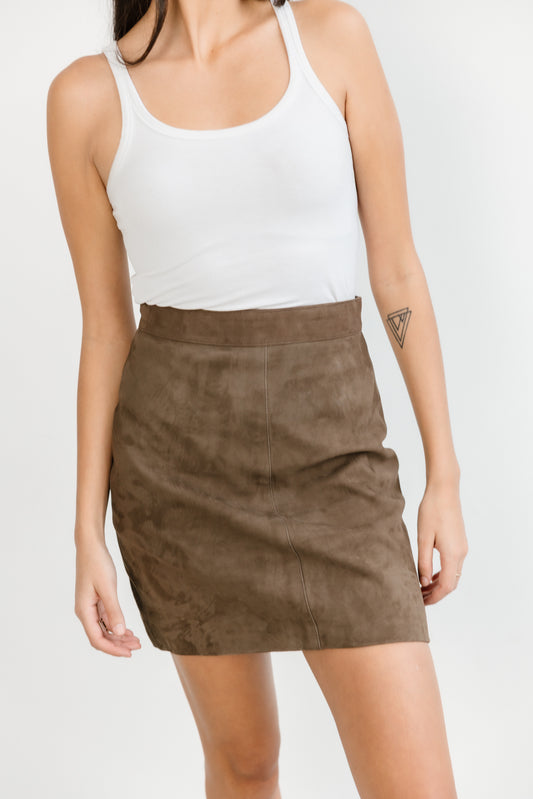 Roosevelt Suede Skirt